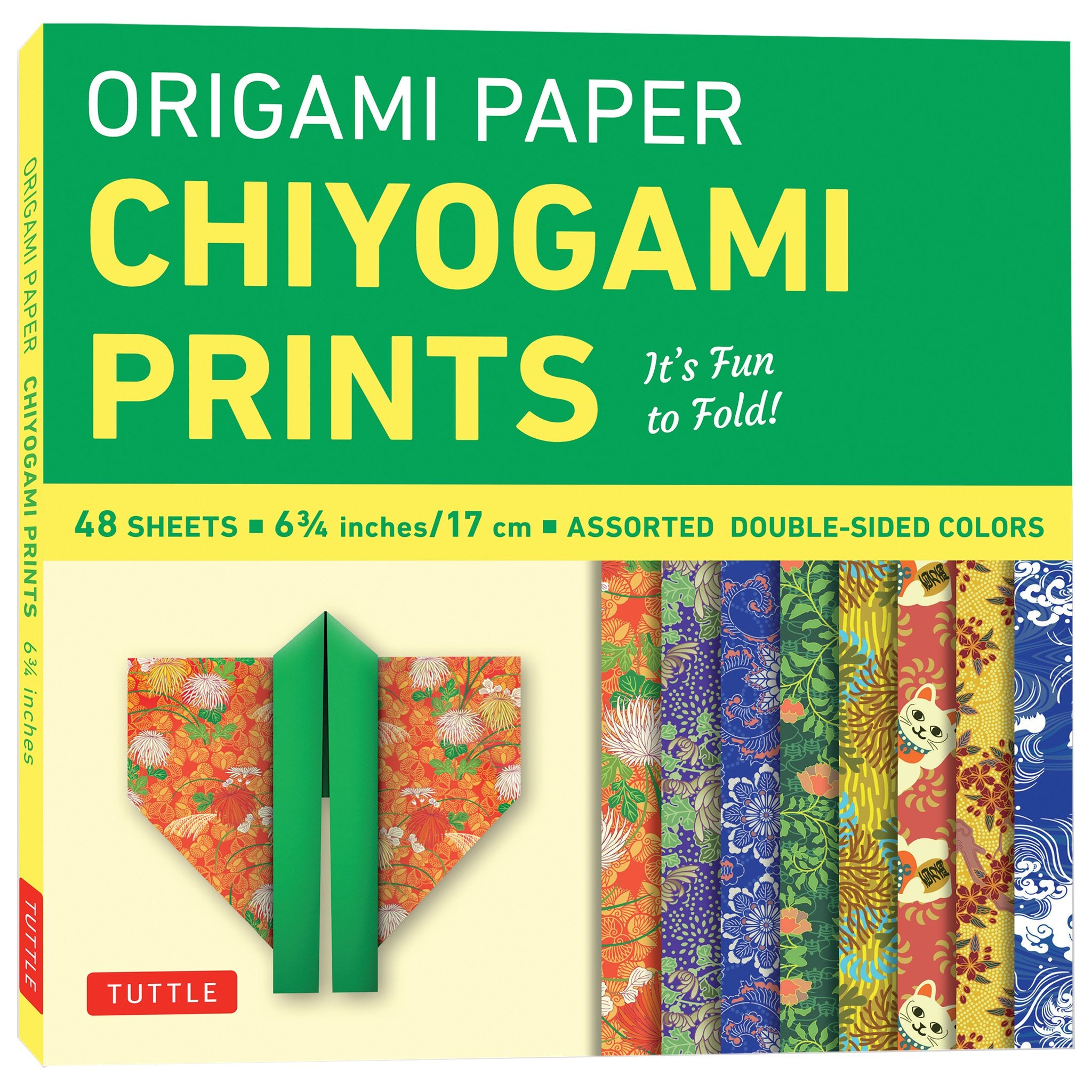 Cover image for Origami Paper 48 Sheet Chiyogami Prints 6 3/4" (17 cm) ISBN 9780804858472